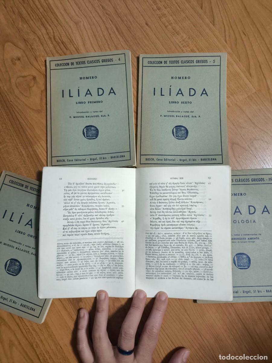 Libros de segunda mano: Homero - Il&iacute;ada tomos 4,5,7,8,19 - Foto 2