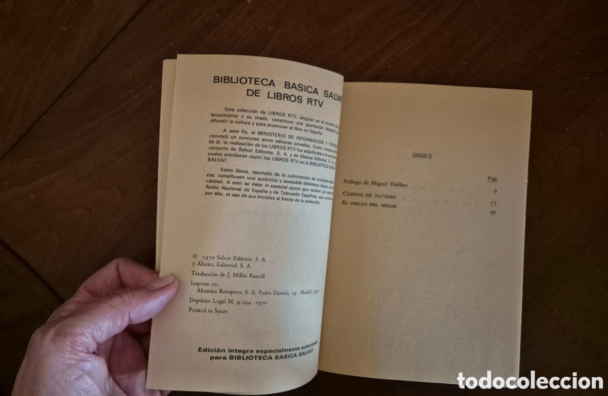 Libros de segunda mano: Libro Cuento de Navidad / El grillo del hogar - Foto 4