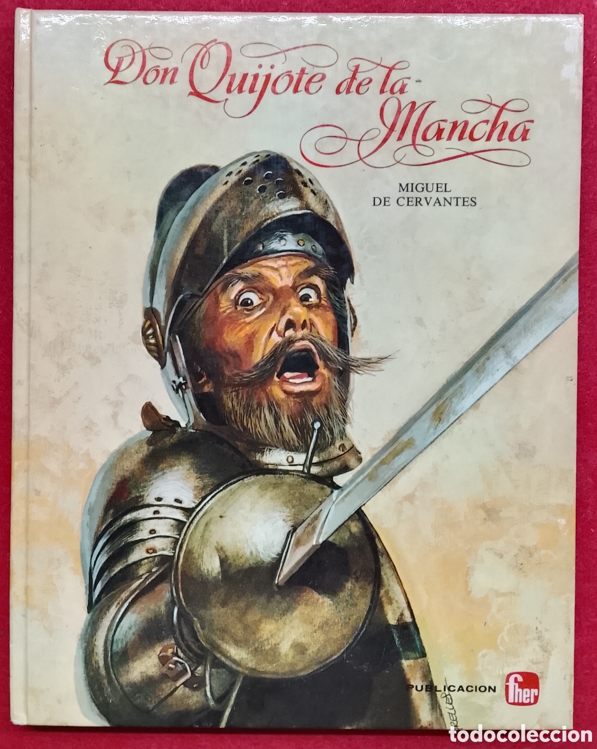 Libros de segunda mano: Don Quijote de la Mancha - Miguel de Cervantes - Ed. Fher (Colecci&oacute;n Vintage)