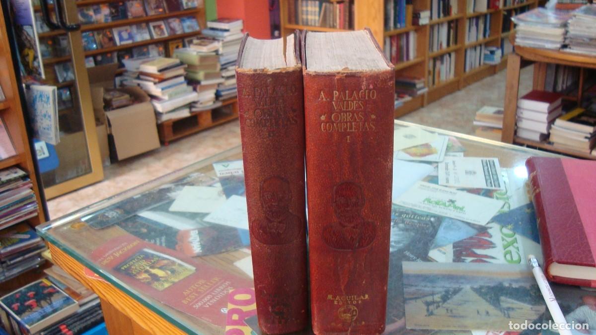 Libros de segunda mano: Palacio Vald&eacute;s, Obras Completas, M. Aguilar 1&ordf; ed. 1945 Cortes decorados.