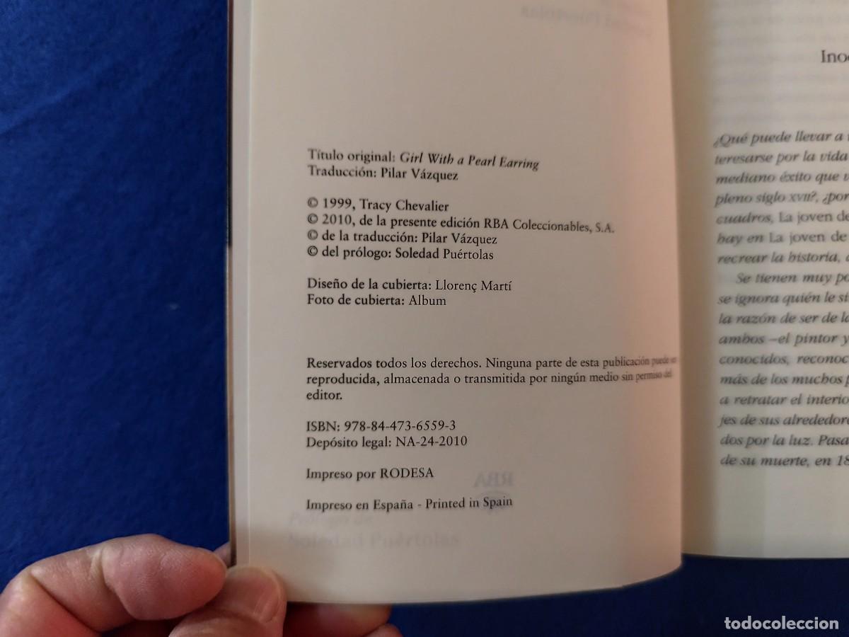 Libros de segunda mano: LA JOVEN DE LA PERLA Tracy Chevalier Ediciones RBA 2010 - Foto 6