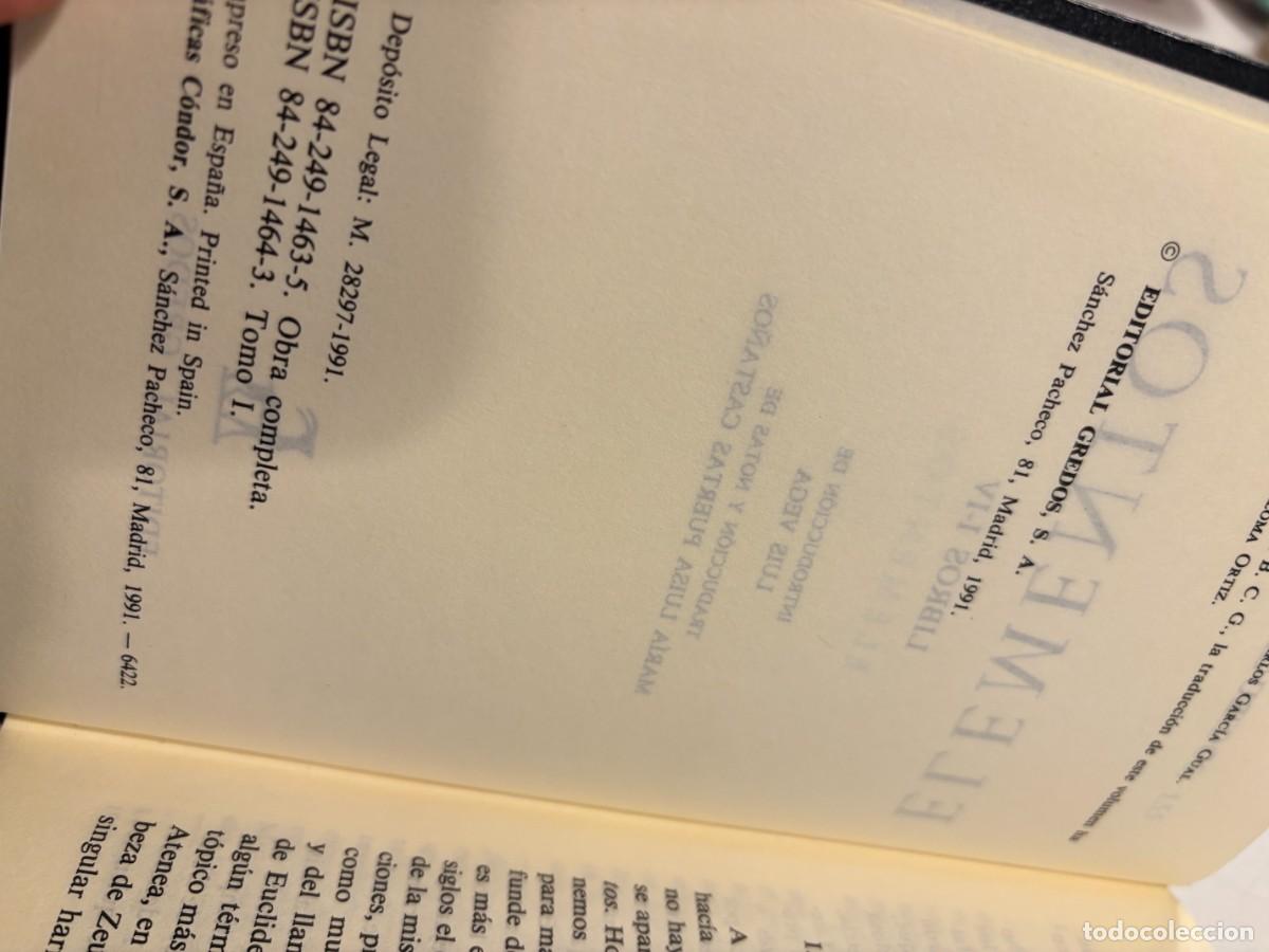 Libros de segunda mano: Euclides.- ELEMENTOS I-IV(Gredos, 1991) - Foto 4