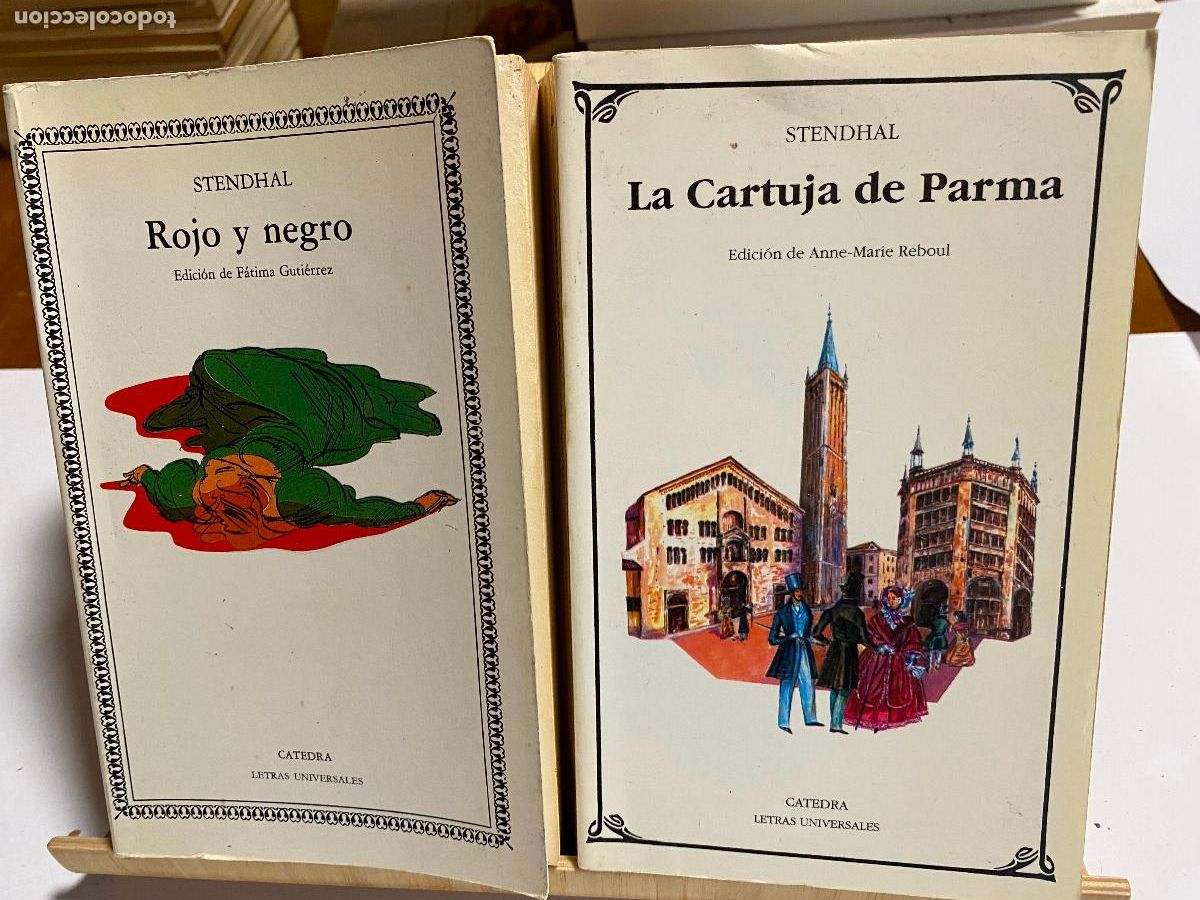 Libros de segunda mano: LA CARTUJA DE PARMA + ROJO Y NEGRO. STENDHAL. ED. C&Aacute;TEDRA. LETRAS UNIVERSALES N&ordm; 216 Y 42
