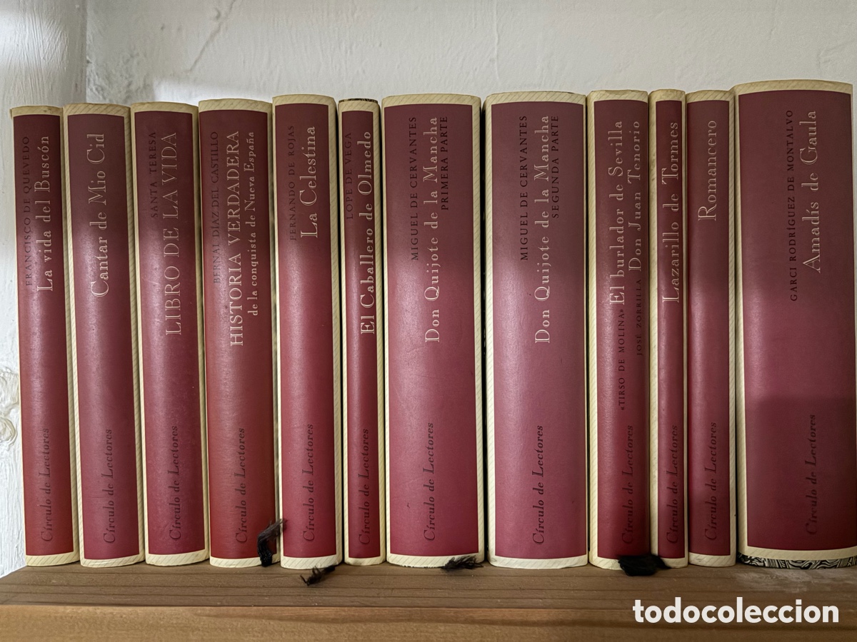 Libros de segunda mano: Biblioteca de Plata los Cl&aacute;sicos Espa&ntilde;oles 12 libros QUIJOTE busc&oacute;n M&Iacute;O CID celestina AMADIS GAULA