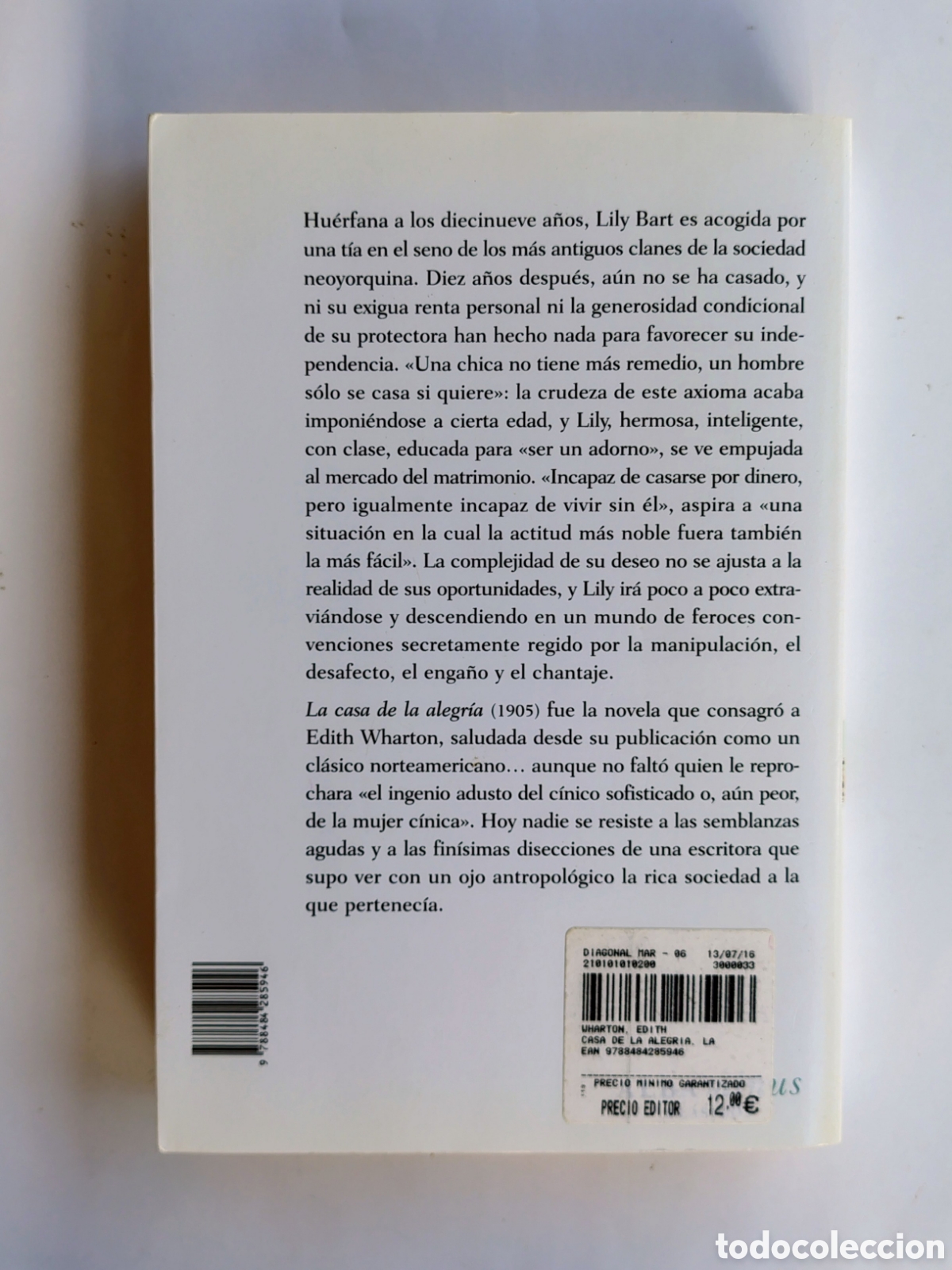 Libros de segunda mano: La casa de la alegr&iacute;a &ndash; Edith Wharton | Alba Minus - Foto 5