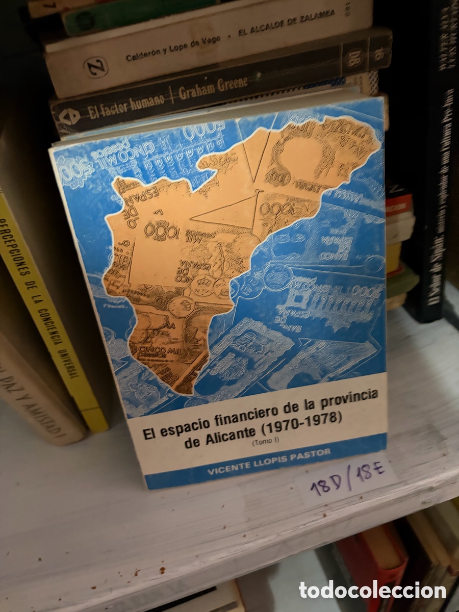 Libros de segunda mano: 18E El espacio financiero de la provincia de Alicante (1970-1978) (Tomo 1) VICENTE LLOPIS PASTOR