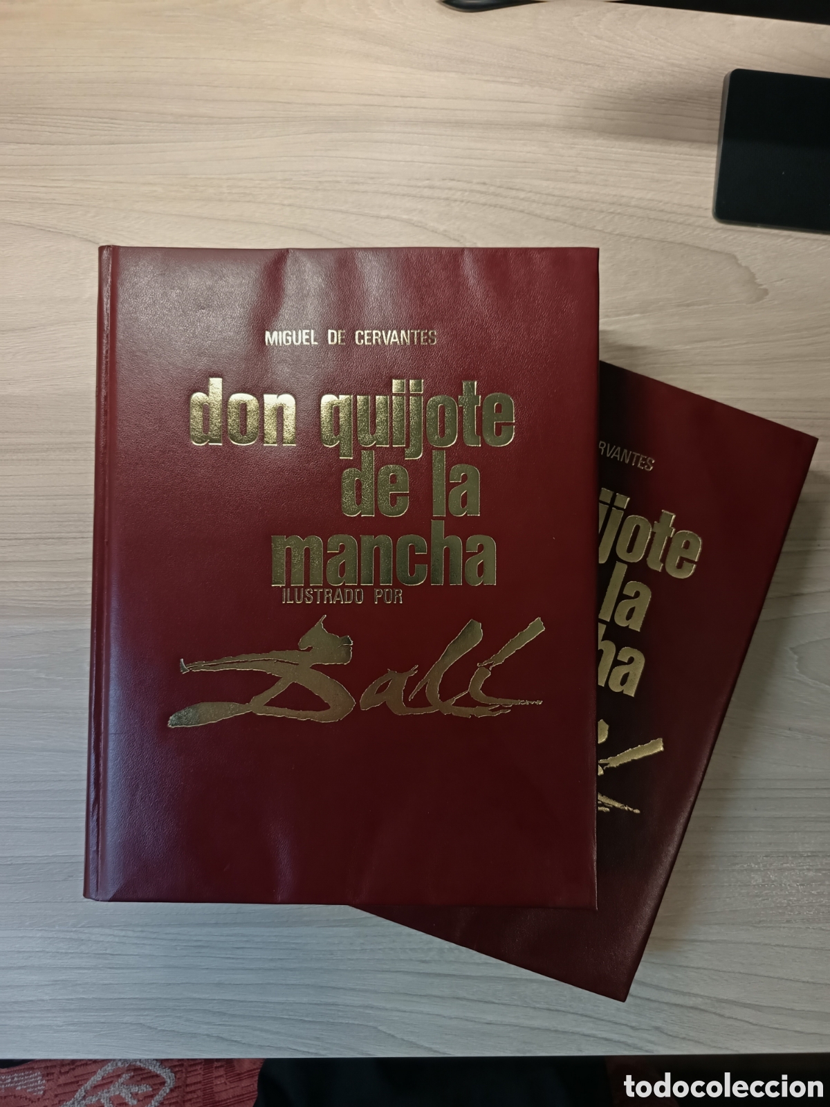 Libros de segunda mano: Don Quijote de la Mancha , dos tomos con ilustraciones de Dal&iacute; Ed 1965
