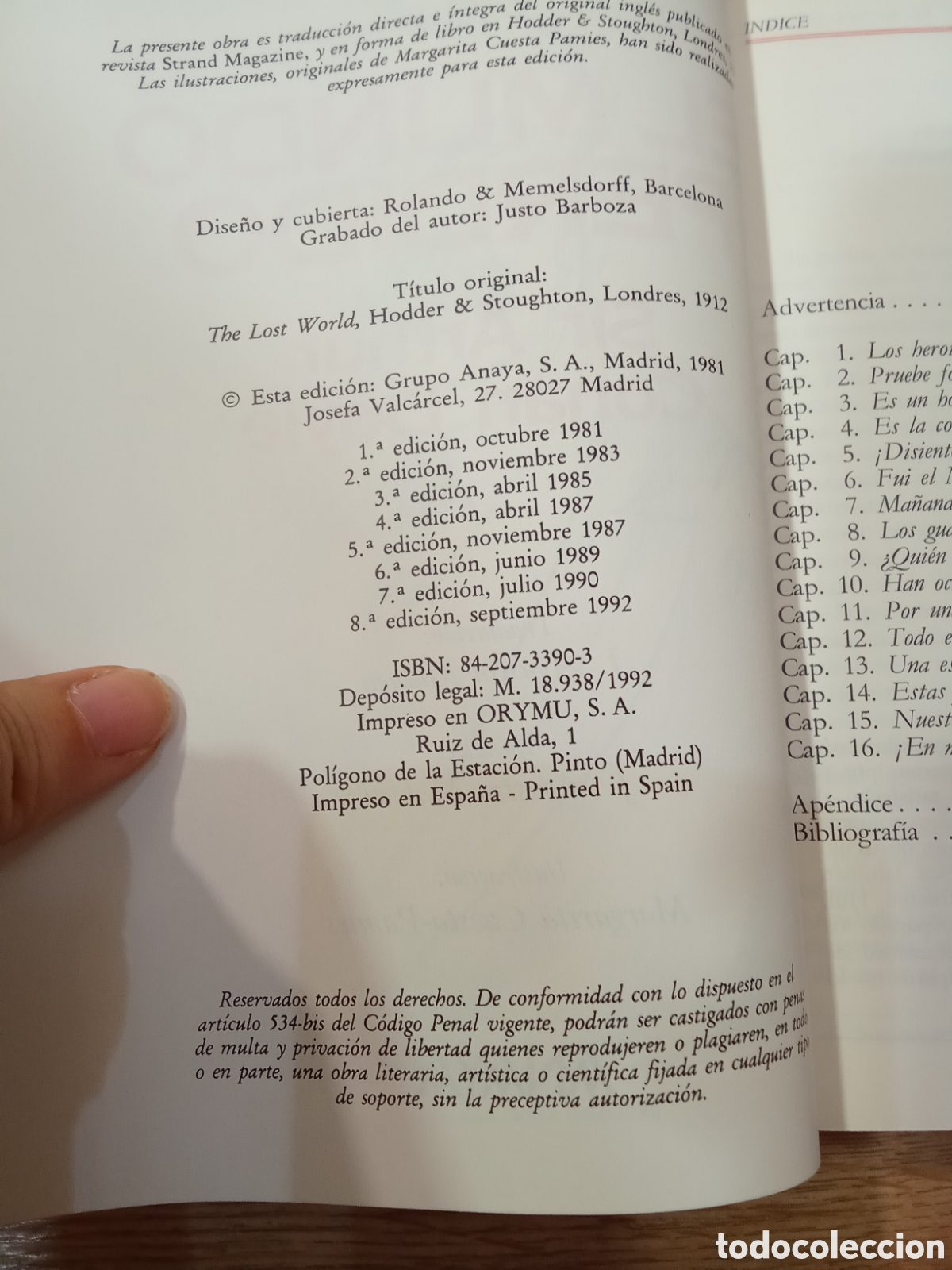 Libros de segunda mano: El mundo Perdido Sir Arthur Conan Doyle - Foto 6