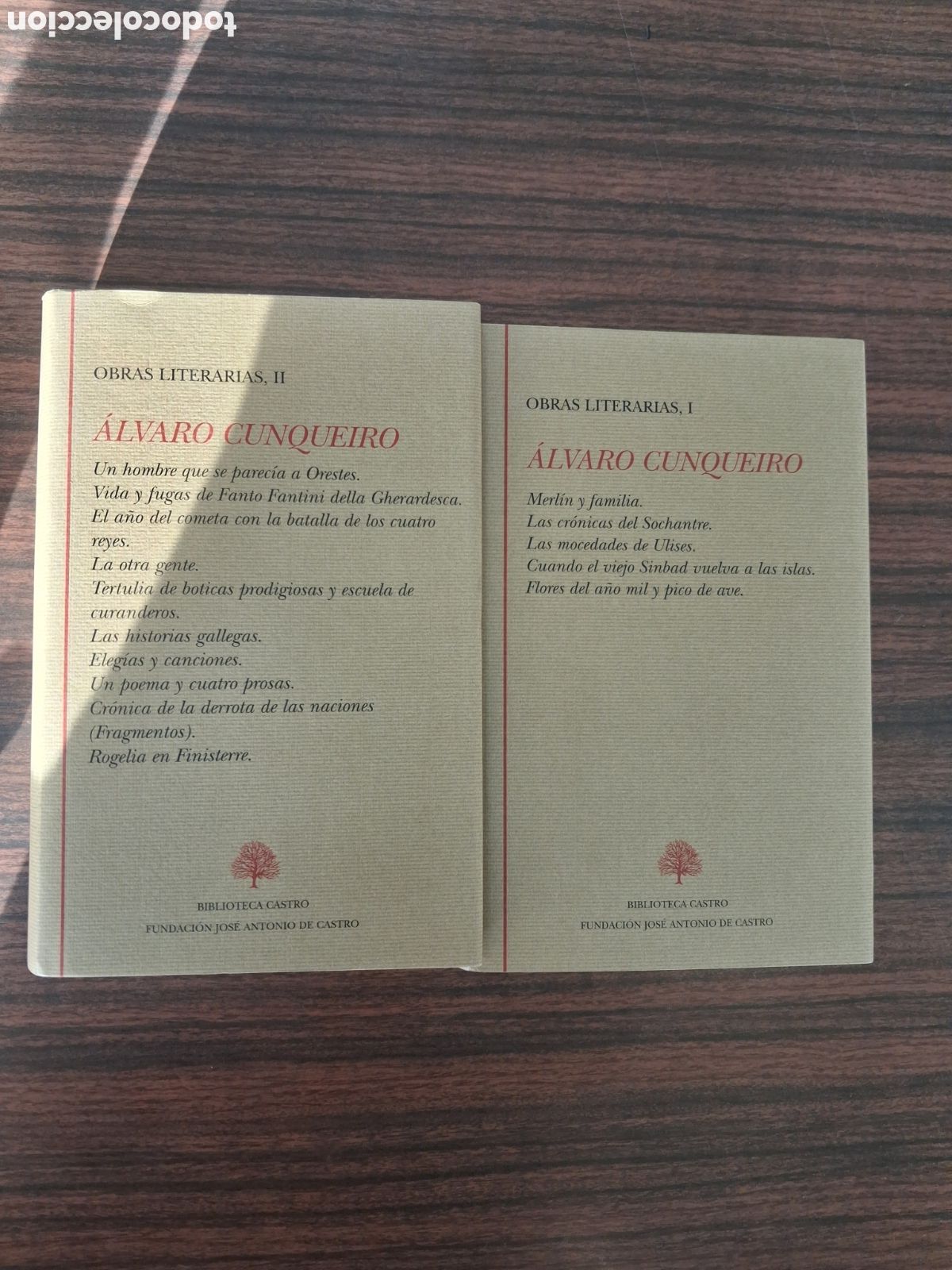 Libros de segunda mano: Obras literarias de &Aacute;lvaro Cunqueiro en la Biblioteca Castro