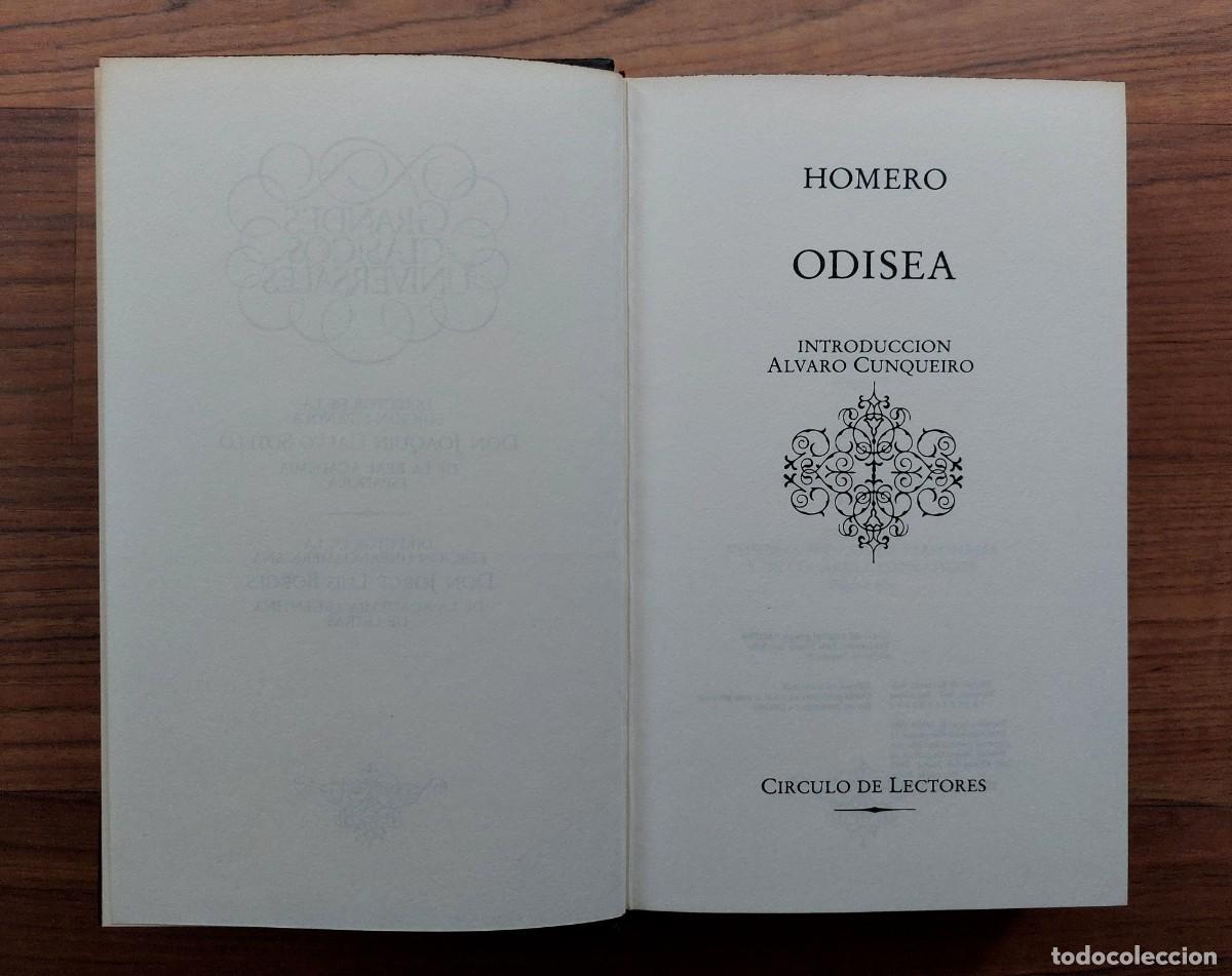 Libros de segunda mano: * ODISEA DE HOMERO - EDITORIAL CIRCULO DE LECTORES (NUEVO) - Foto 4