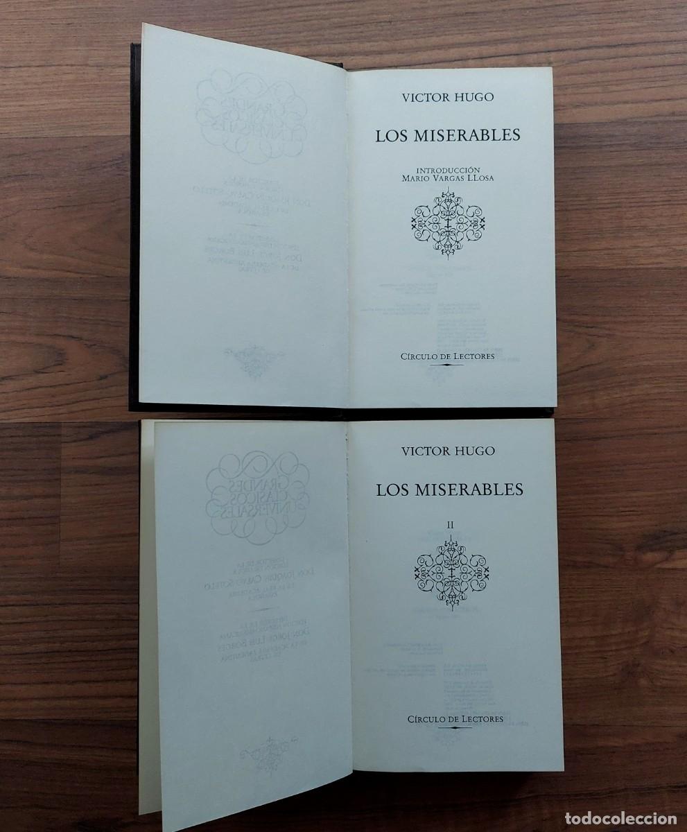 Libros de segunda mano: * LOS MISERABLES DE VICTOR HUGO - EDITORIAL CIRCULO DE LECTORES (NUEVO) - Foto 4