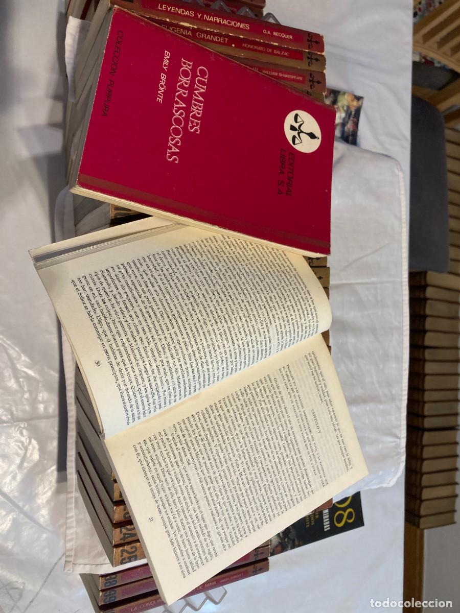 Libros de segunda mano: Colecci&oacute;n P&uacute;rpura Editorial Libra completa &ndash; 100 libros - Foto 4