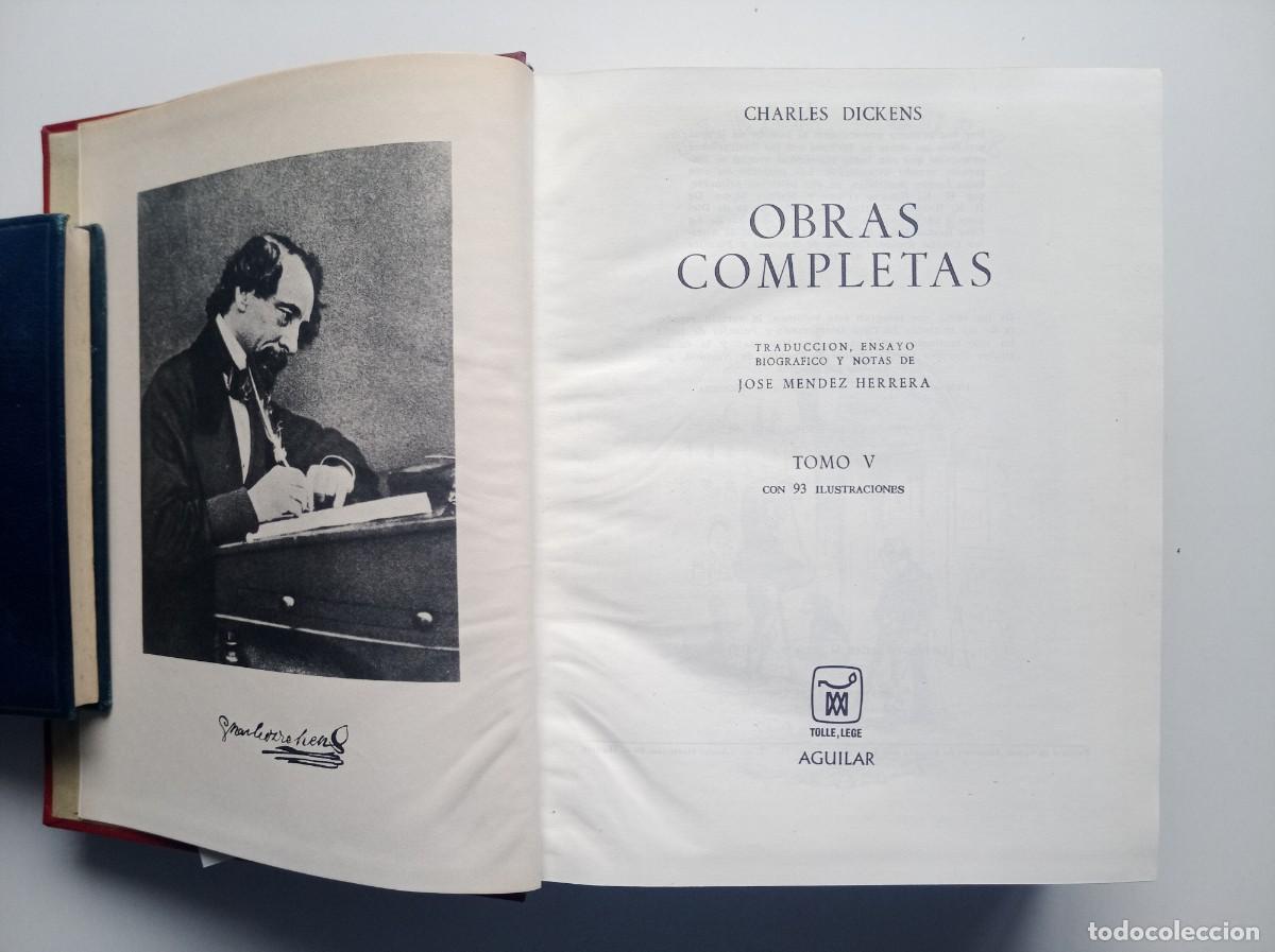 Libros de segunda mano: LUJOSA EDICI&Oacute;N AGUILAR DE LAS OBRAS DE CHARLES DICKENS. 1967. PAPEL BIBLIA. MUY ILUSTRADO.