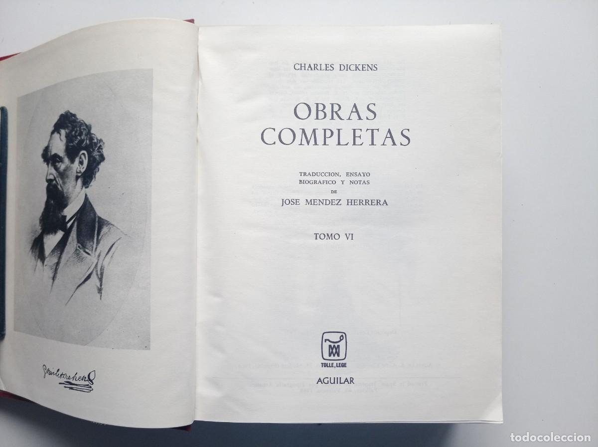 Libros de segunda mano: LUJOSA EDICION AGUILAR DE CHARLES DICKENS. 1967. PAPEL BIBLIA. MUY ILUSTRADO.