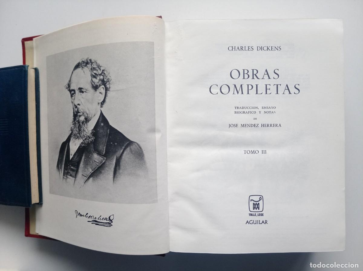 Libros de segunda mano: LUJOSA EDICION AGUILAR DE CHARLES DICKENS. 1967. PAPEL BIBLIA. MUY ILUSTRADO.
