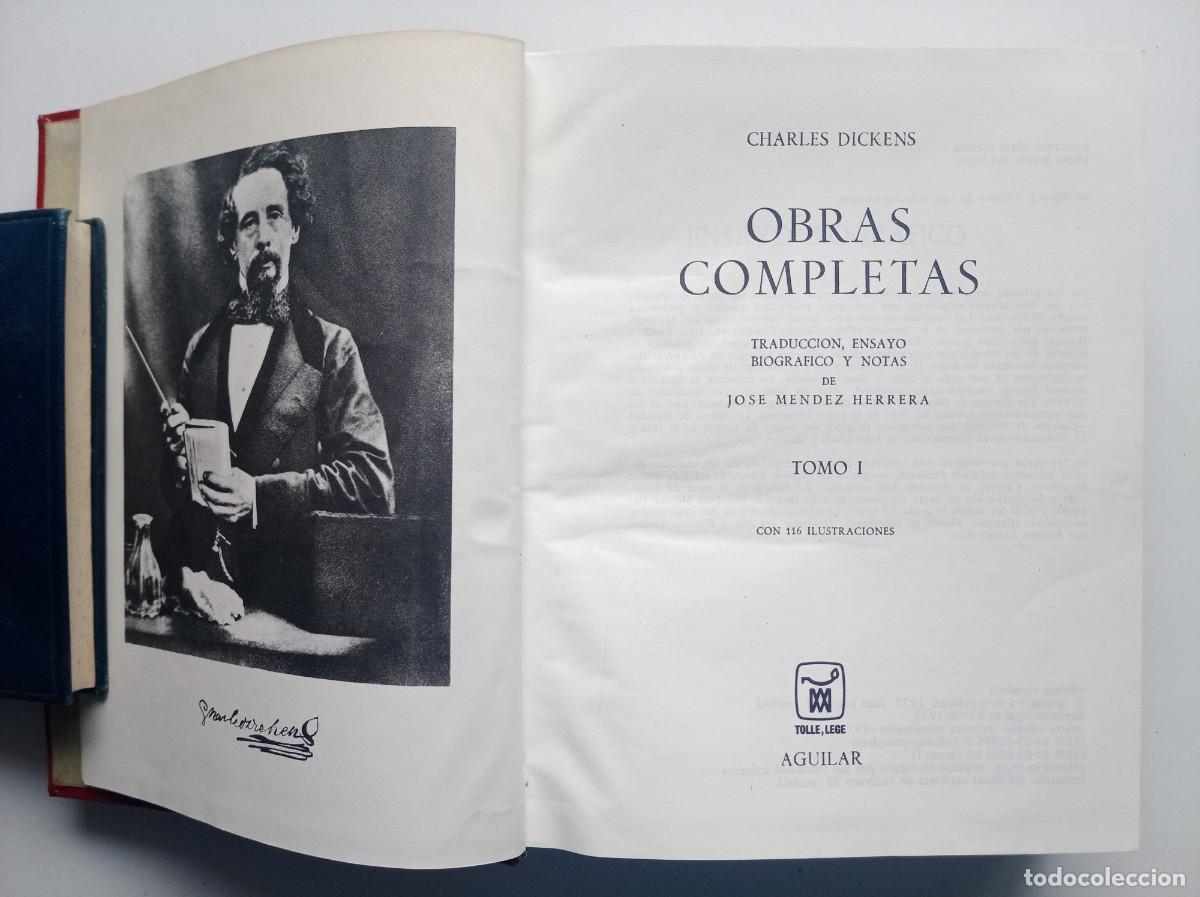 Libros de segunda mano: LUJOSA EDICION AGUILAR DE CHARLES DICKENS. 1967. PAPEL BIBLIA. MUY ILUSTRADO.