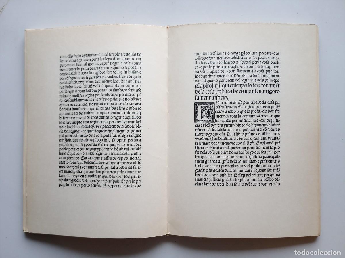 Libros de segunda mano: FRANCESC EIXIMENIS. REGIMENT DE LA COSA PUBLICA. 1972. FOLI. FACS&Iacute;MIL MEDIEVAL.EDICI&Oacute; LIMITADA RAR.