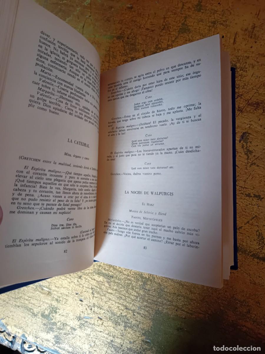 Libros de segunda mano: Fausto de Goethe a&ntilde;o 1986 - Foto 4