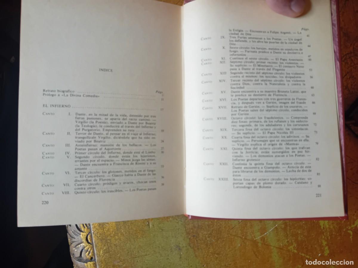 Libros de segunda mano: Dante la divina comedia volumen 1 y 2 - Foto 6