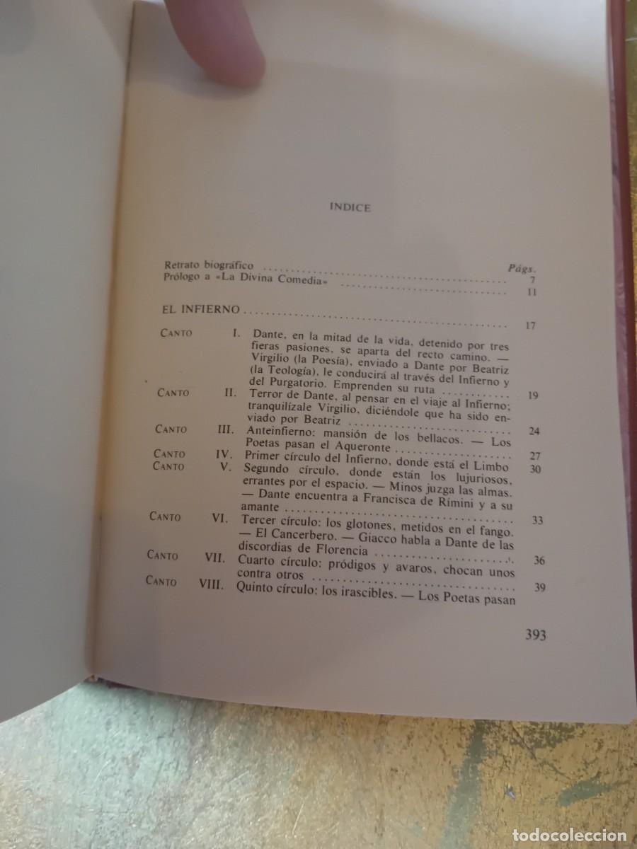 Libros de segunda mano: Dante la divina comedia volumen 1 y 2 - Foto 9