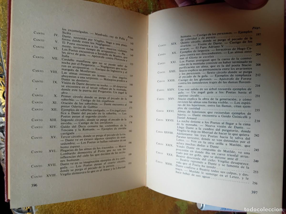 Libros de segunda mano: Dante la divina comedia volumen 1 y 2 - Foto 11