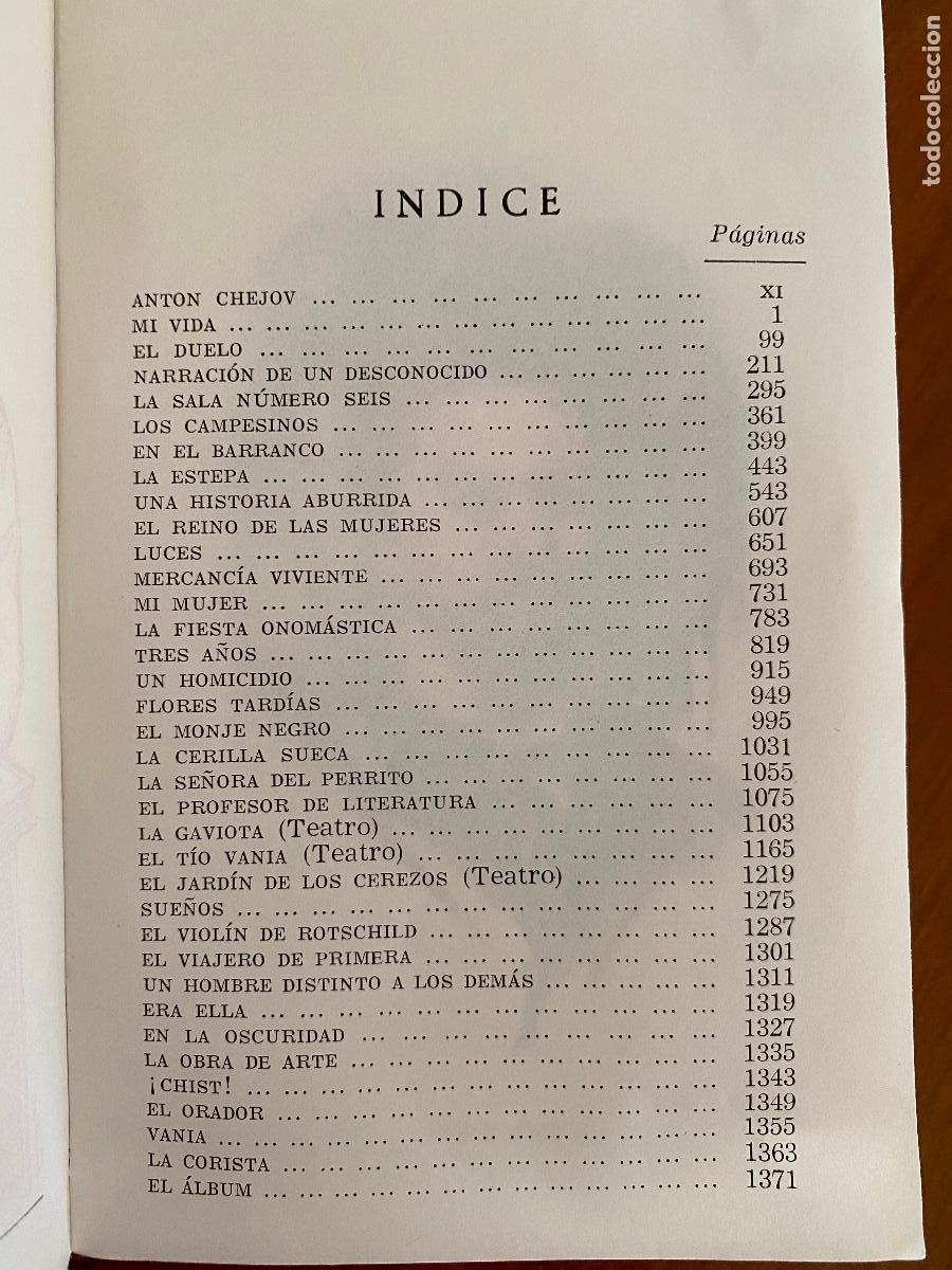 Libros de segunda mano: OBRAS DE ANTON CH&Eacute;JOV. EDITORIAL EDAF. A&Ntilde;O 1965 - Foto 3