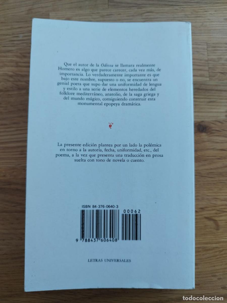 Libros de segunda mano: Odisea, Homero (PREGUNTAR DISPONIBILIDAD) - Foto 2
