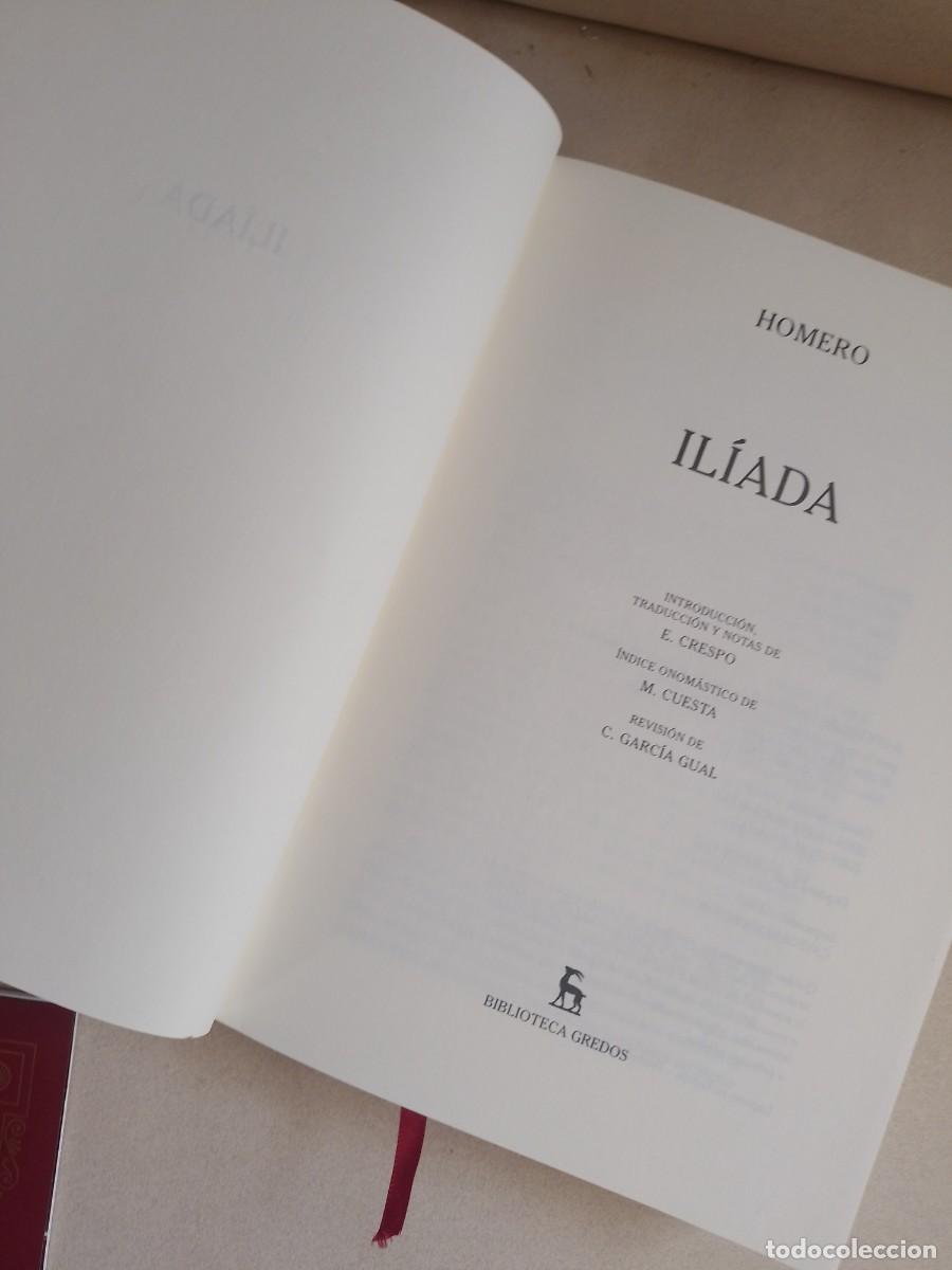 Libros de segunda mano: LA IL&Iacute;ADA,DE HOMERO editorial Gredos - Foto 5