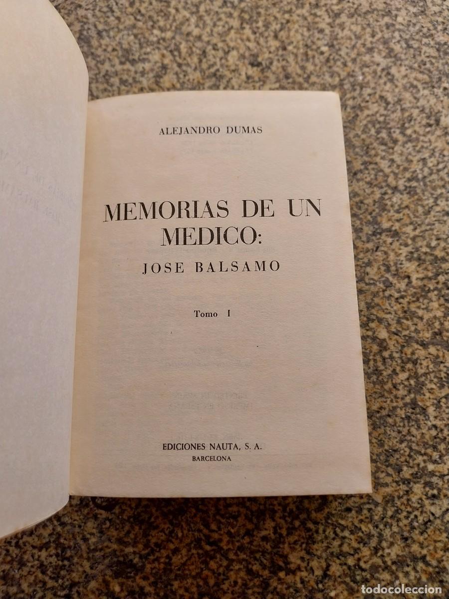 Libros de segunda mano: MEMORIAS DE UN MEDICO : JOSE BALSAMO -- TOMO I -- ALEJANDRO DUMAS -- EDICIONES NAUTA 1973 --