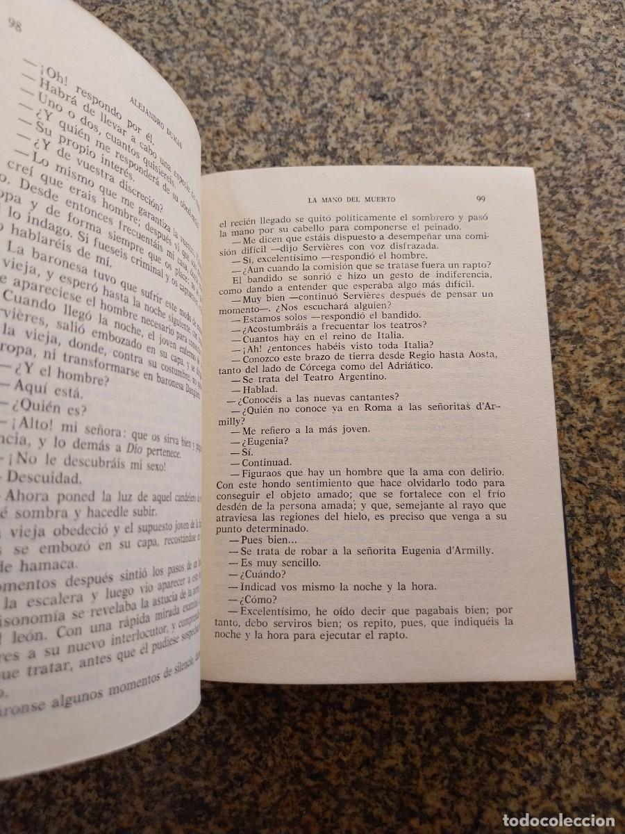 Libros de segunda mano: LA MANO DEL MUERTO -- ALEJANDRO DUMAS -- LORENZANA 1970 -- - Foto 2