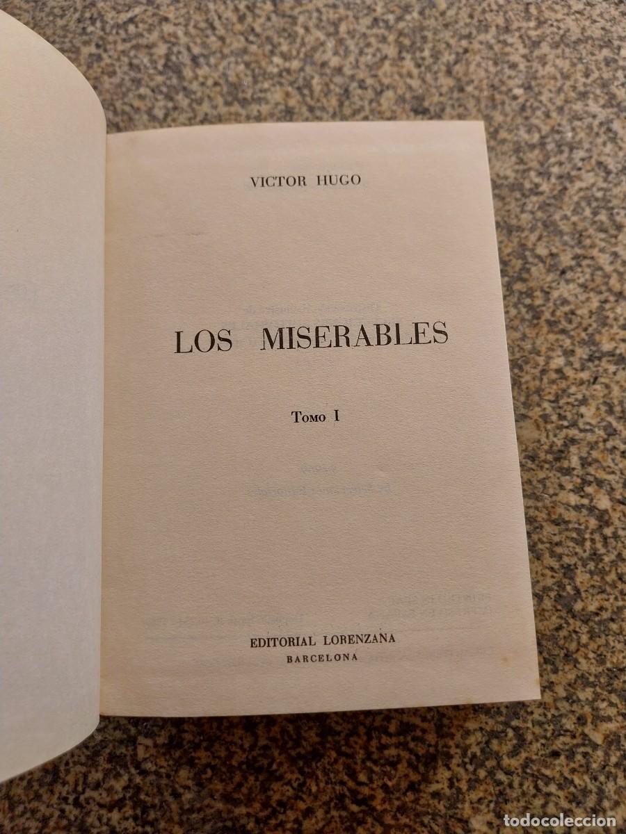 Libros de segunda mano: LOS MISERABLES TOMO I -- VICTOR HUGO -- LORENZANA 1969 --