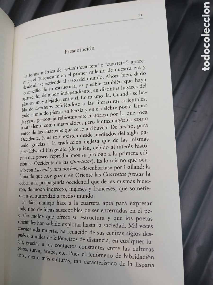 Libros de segunda mano: Cuartetas Persas. Umar Jayyam. - Foto 5