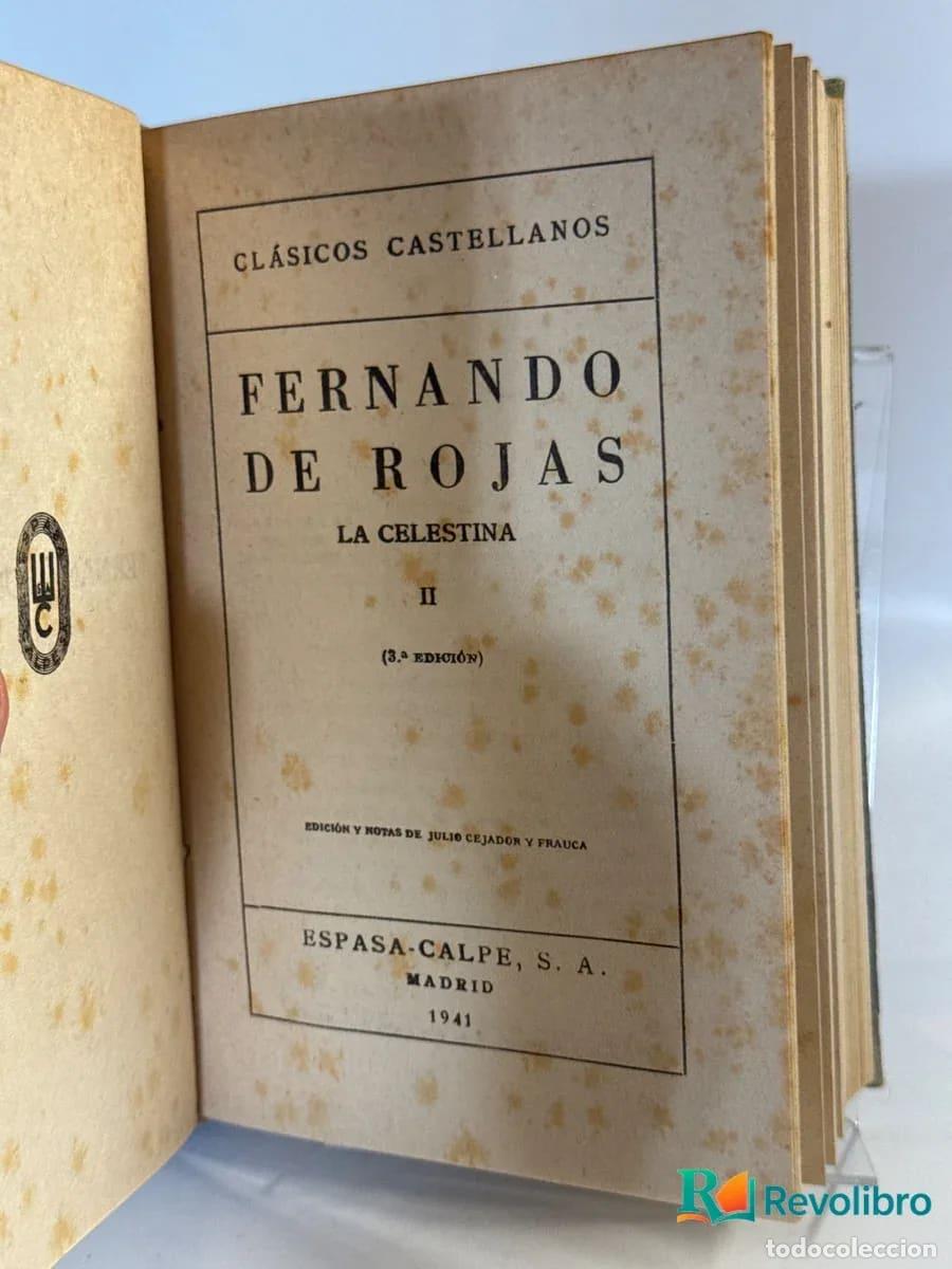 Libros de segunda mano: La Celestina 2 tomos en 1 - Fernando de Rojas - Foto 3
