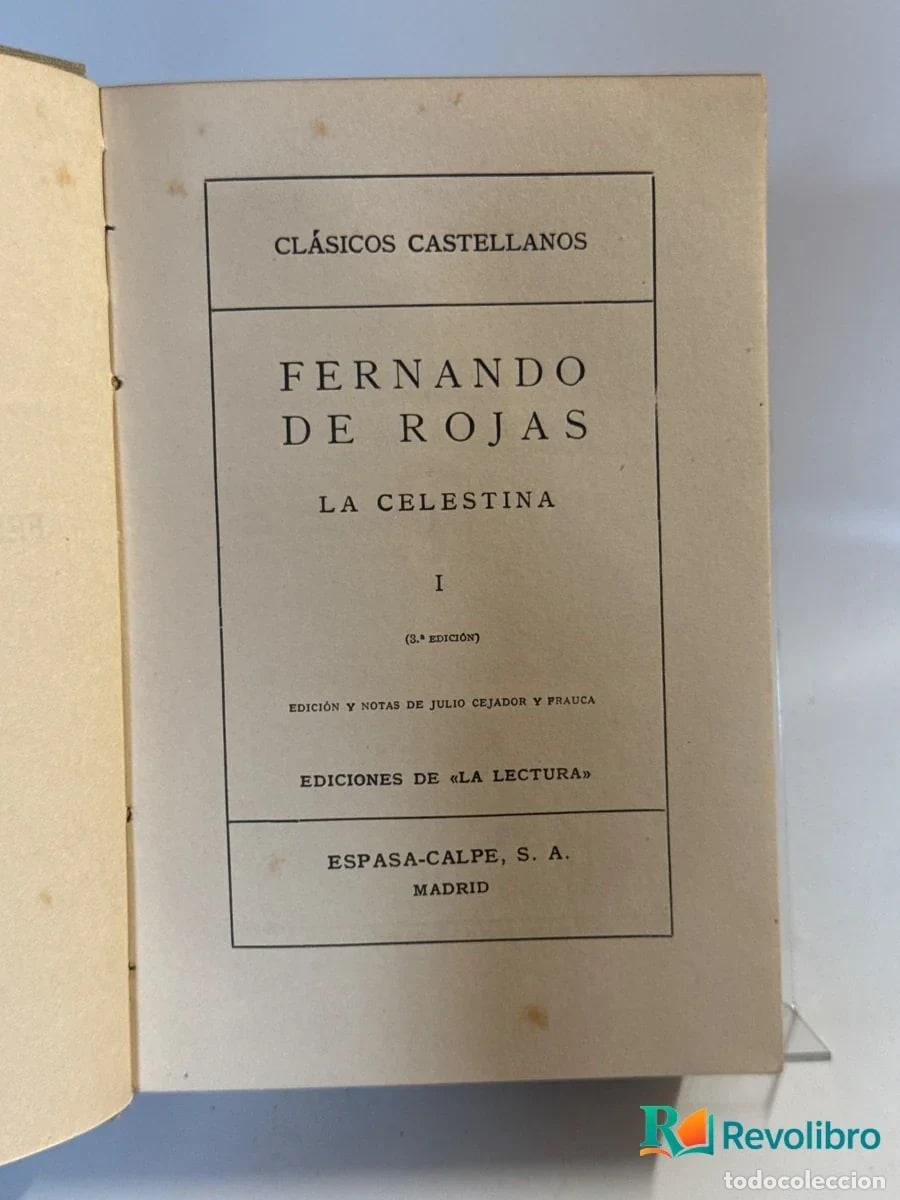 Libros de segunda mano: La Celestina 2 tomos en 1 - Fernando de Rojas - Foto 1