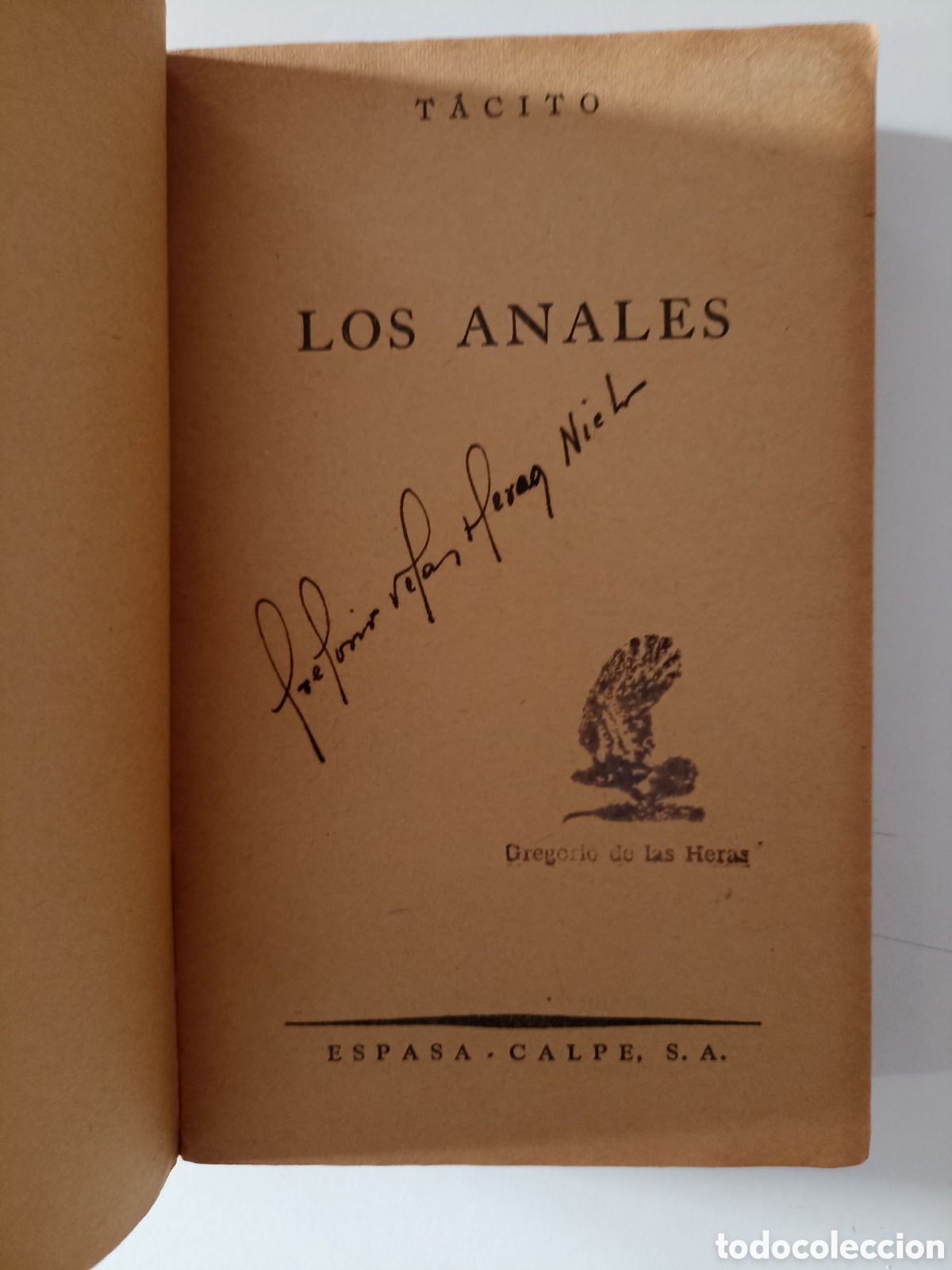 Libros de segunda mano: T&aacute;cito - Los anales (Espasa-Calpe, Austral, 1944) Primera edici&oacute;n - Foto 3