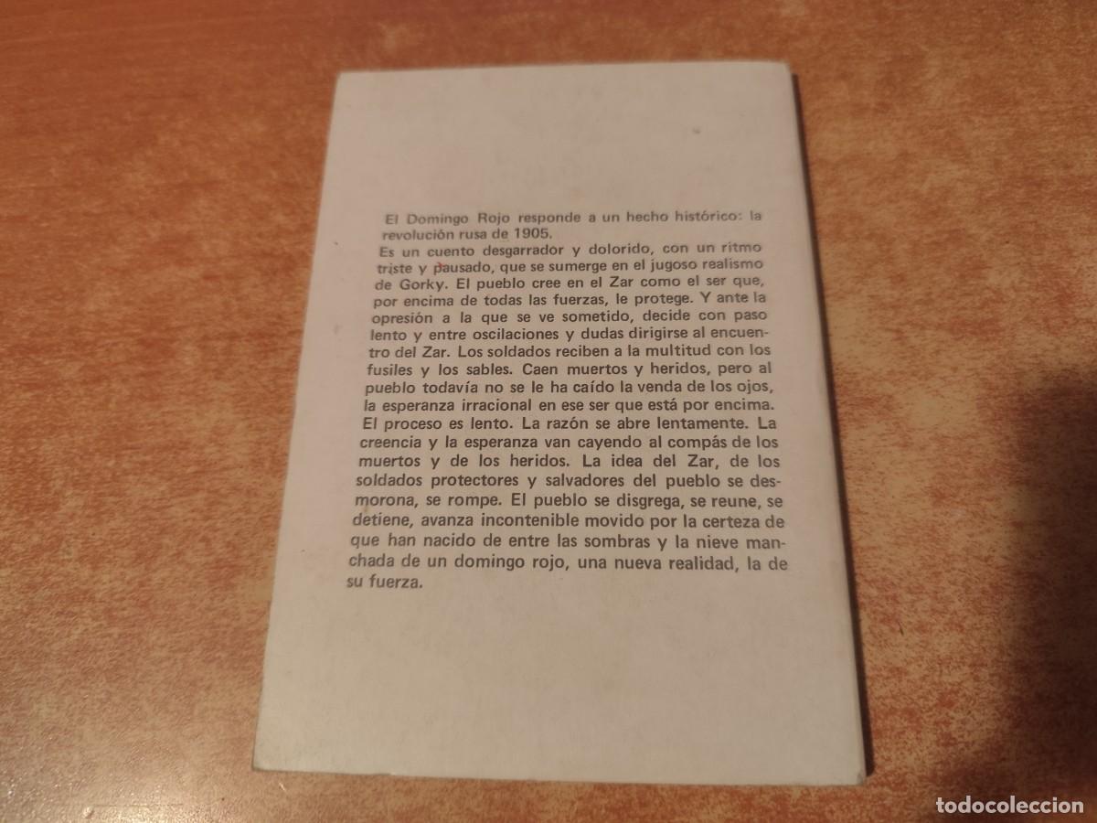 Libros de segunda mano: El Domingo Rojo M&aacute;ximo Gorki Ediciones Zero 1974 - Foto 3