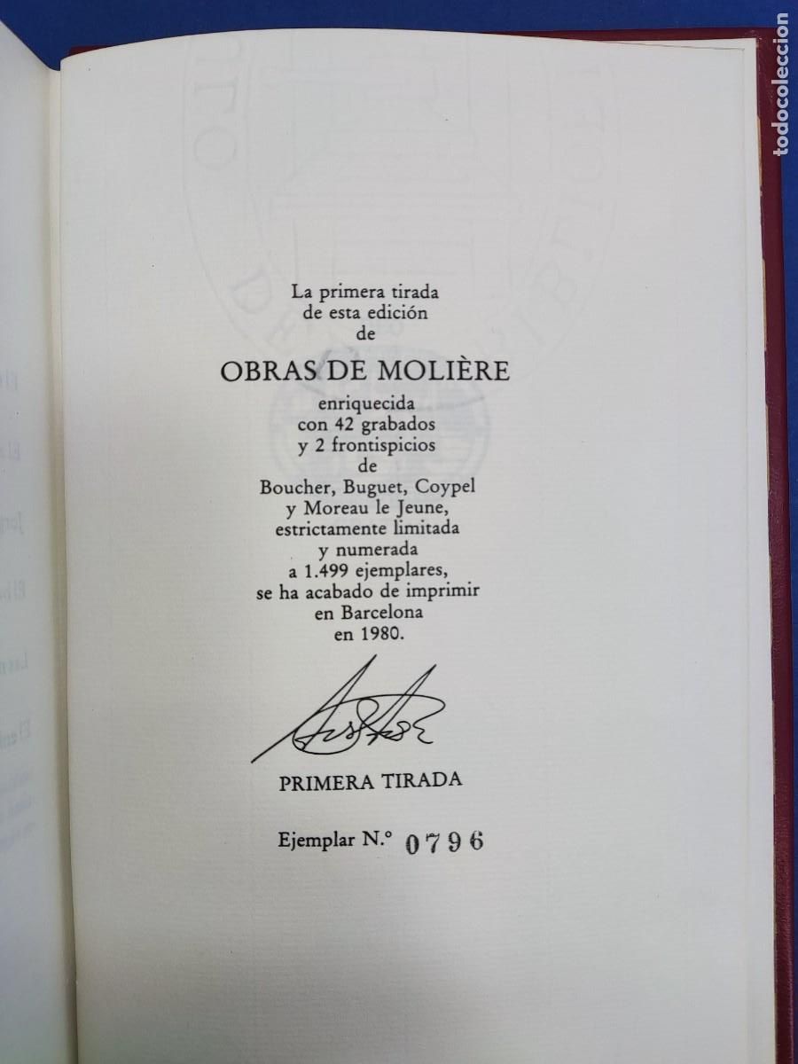 Libros de segunda mano: OBRAS DE MOLIERE / 1980. C&Iacute;RCULO DEL BIBLI&Oacute;FILO - Foto 8