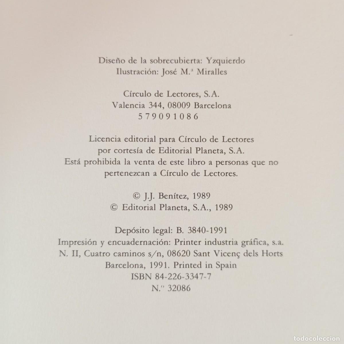 Libros de segunda mano: CABALLO DE TROYA 4 - J. J. BEN&Iacute;TEZ - C&Iacute;RCULO DE LECTORES / 946 - Foto 4