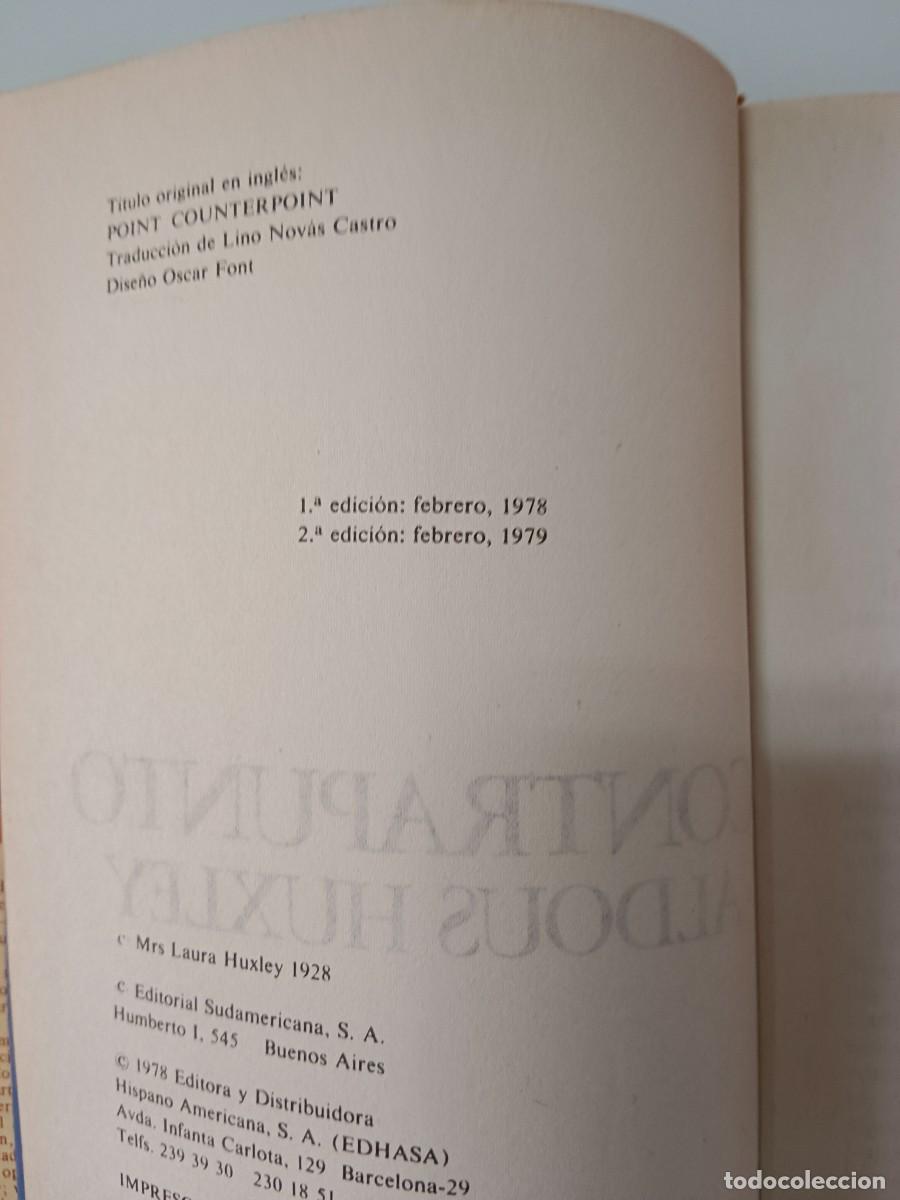 Libros de segunda mano: CONTRAPUNTO. ALDOUS HUXLEY - Foto 7