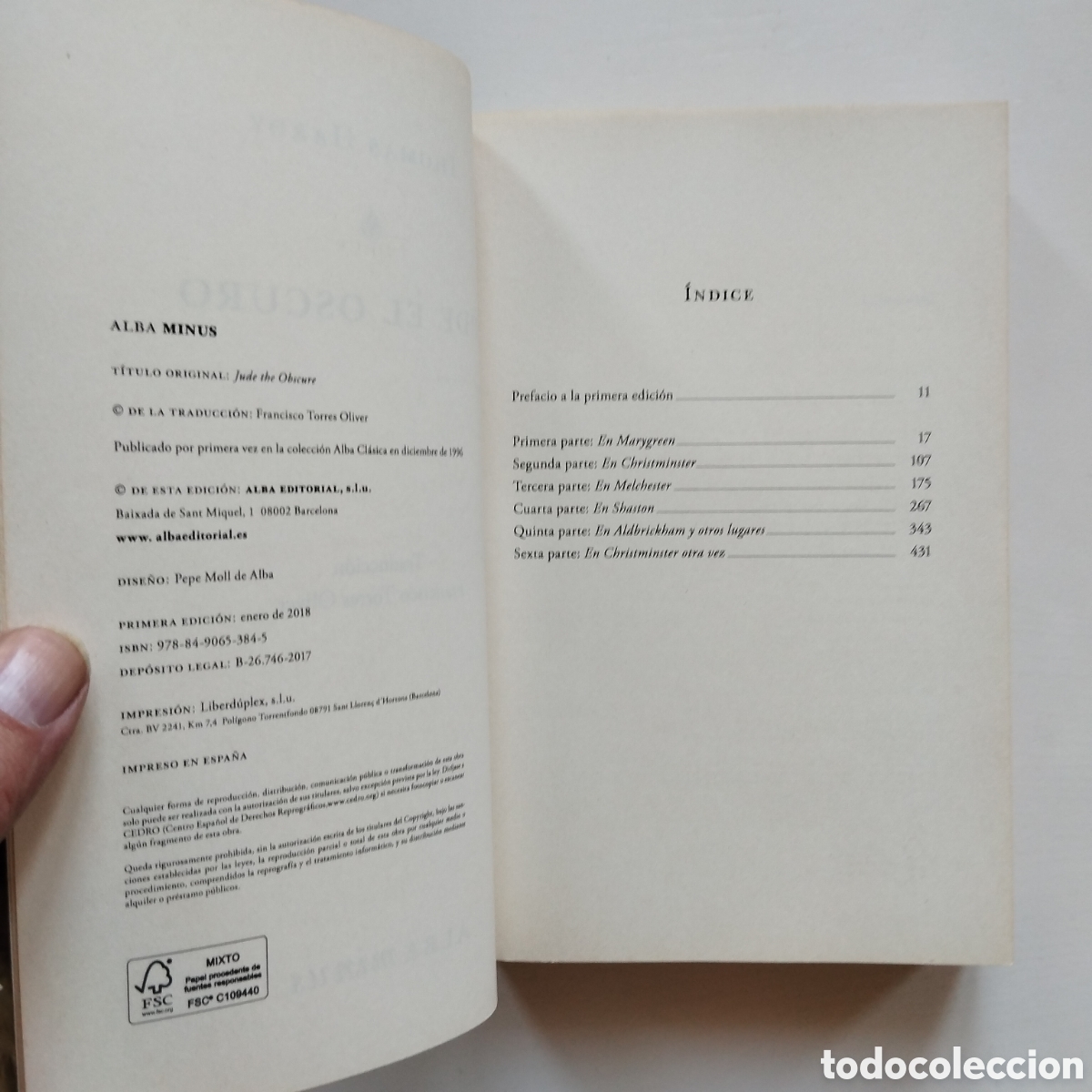 Libros de segunda mano: JUDE EL OSCURO THOMAS HARDY ALBA EDITORIAL - Foto 3