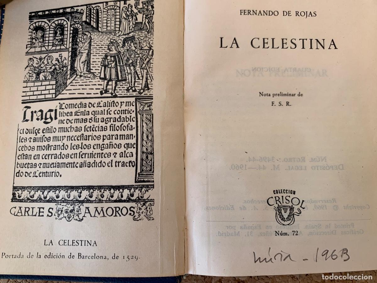 Libros de segunda mano: La Celestina, colecci&oacute;n Crisol n&uacute;m 72 ( Bols 51) - Foto 2