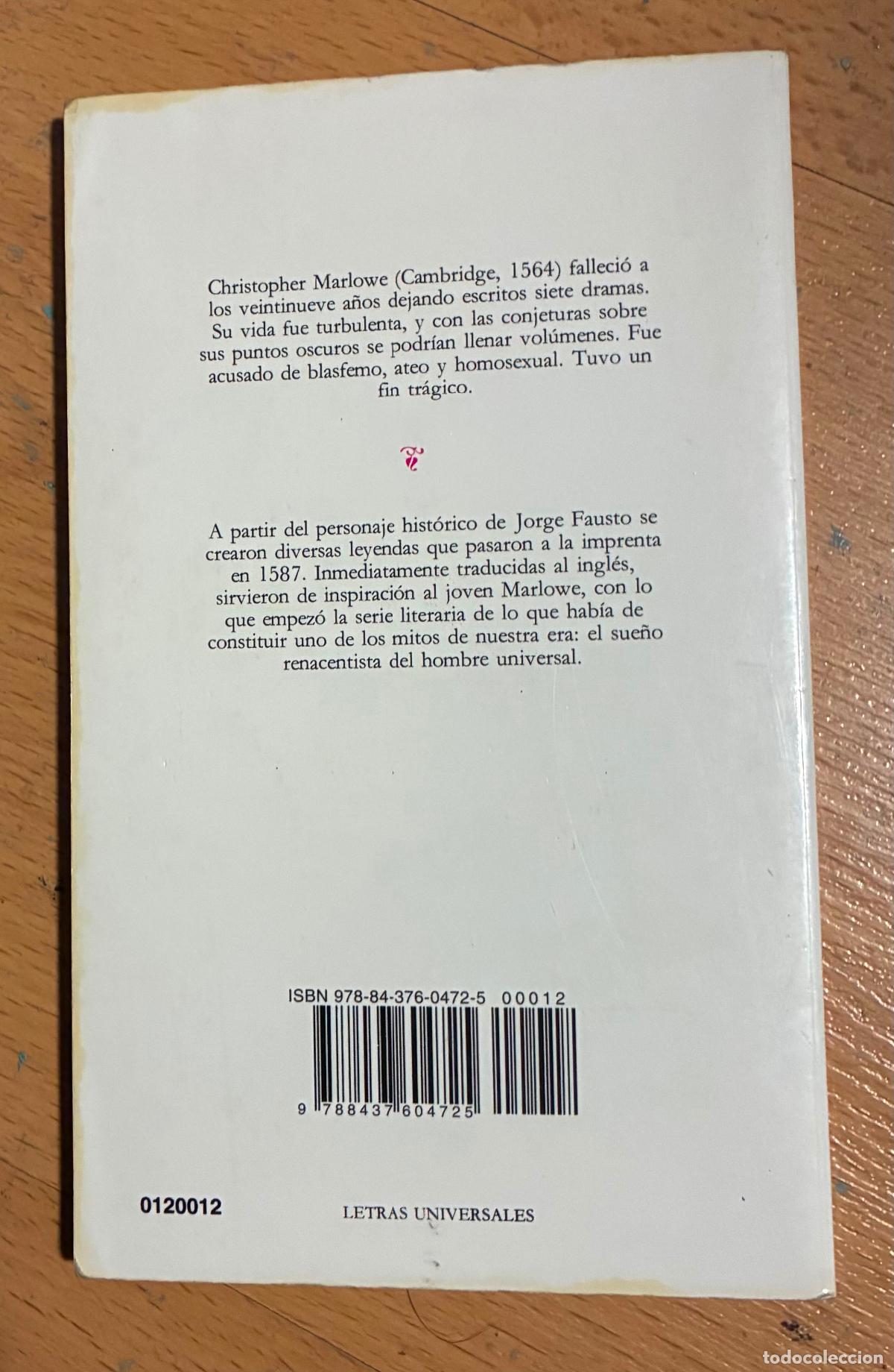 Libros de segunda mano: FAUSTO, Christopher Malowe, Catedra - Foto 2