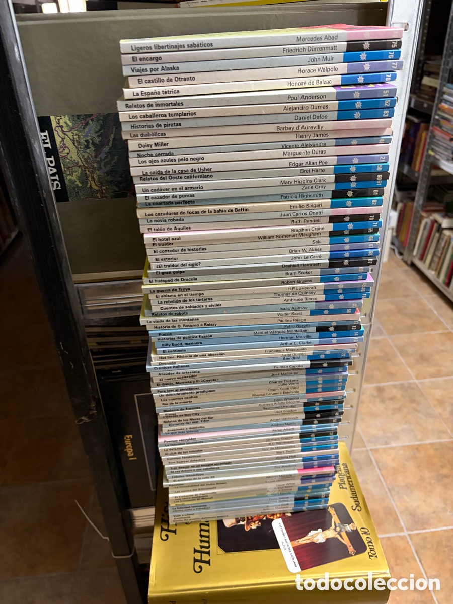 Libros de segunda mano: Lote de 90 novelas del verano: Highsmith Higgins Clark allan poe Defoe Dumas Balzac stendhal&hellip;