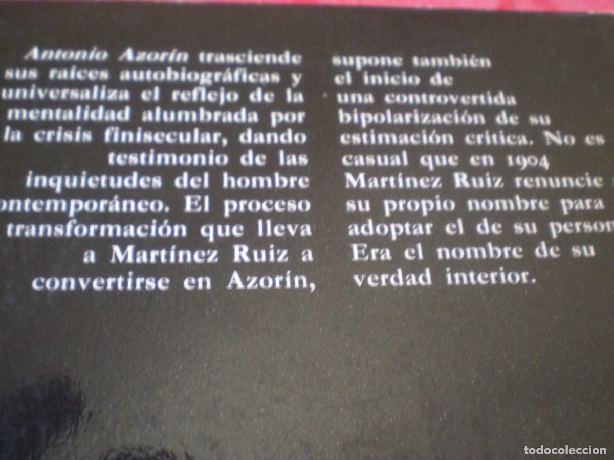 Libros de segunda mano: ANTONIO AZOR&Iacute;N. JOS&Eacute; MART&Iacute;NEZ RUIZ. C&Aacute;TEDRA LETRAS HISP&Aacute;NICAS. - Foto 5