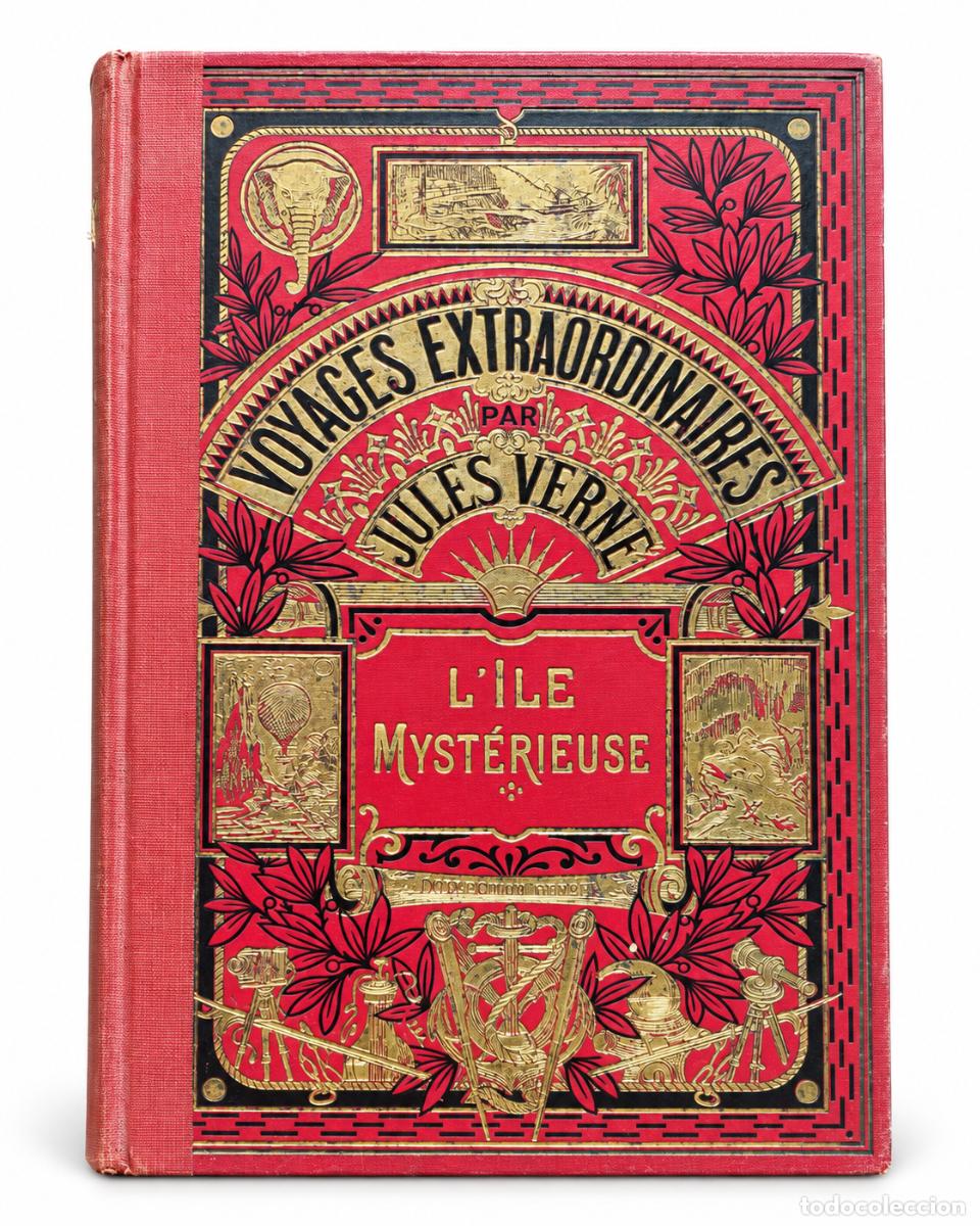 Libros de segunda mano: JULES VERNE &ndash; L'&Icirc;LE MYST&Eacute;RIEUSE &ndash; LIBRAIRIE HACHETTE &ndash; EDICI&Oacute;N FRANCESA ILUSTRADA