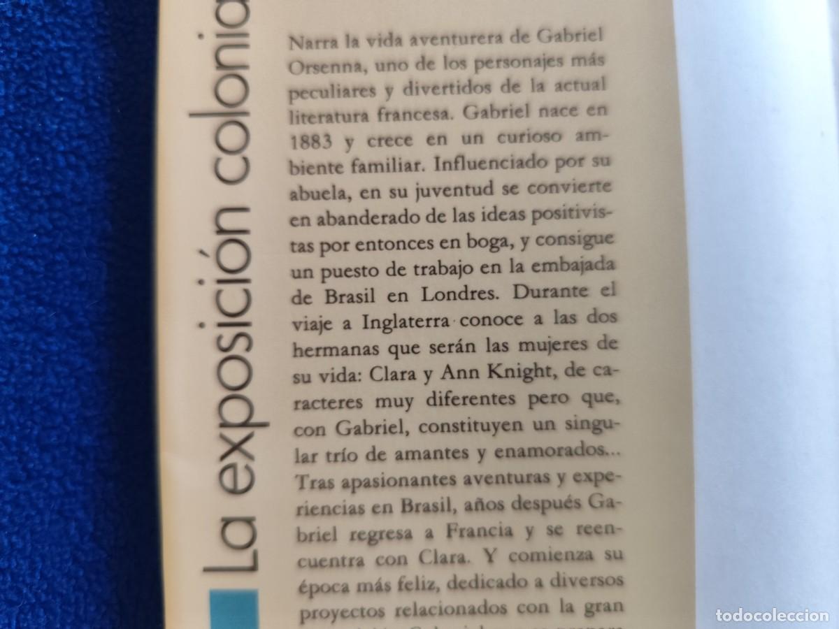 Libros de segunda mano: La Exposici&oacute;n Colonial Erik Orsenna Ed. C&iacute;rculo de Lectores 1990 - Foto 5