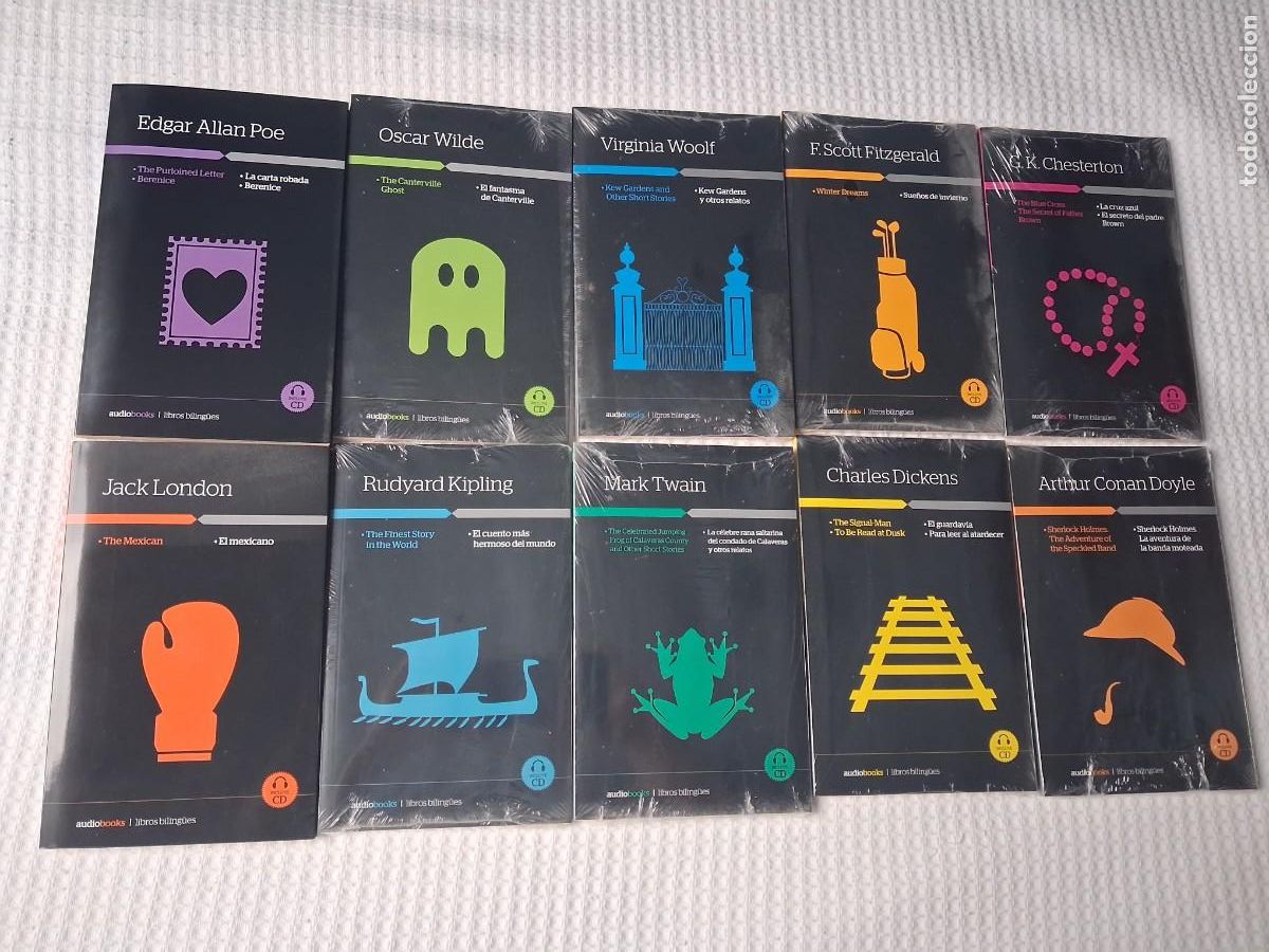 Libros de segunda mano: i&ntilde;i 10 AUDIOBOOKS LIBROS BILING&Uuml;ES 2014 STONE