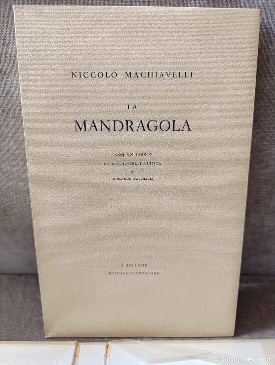 Livros em segunda m&atilde;o: NICCOL&Ograve; MACHIAVELLI - LA MANDRAGOLA - A. TALLONE ED., 1960 - IN ITALIANO