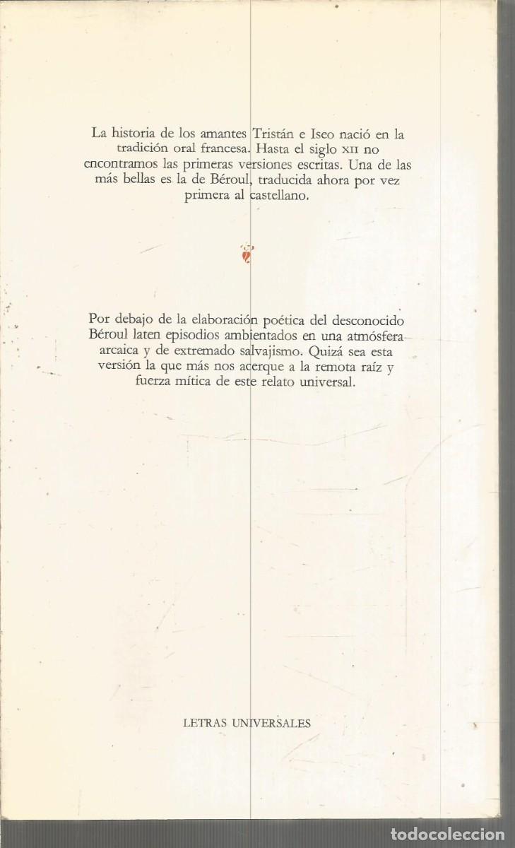 Libros de segunda mano: BEROUL. TRISTAN E ISEO. CATEDRA - Foto 2