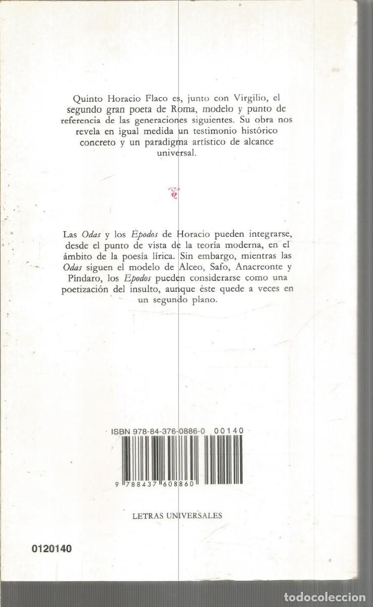 Libros de segunda mano: HORACIO. ODAS Y EPODOS. CATEDRA - Foto 2
